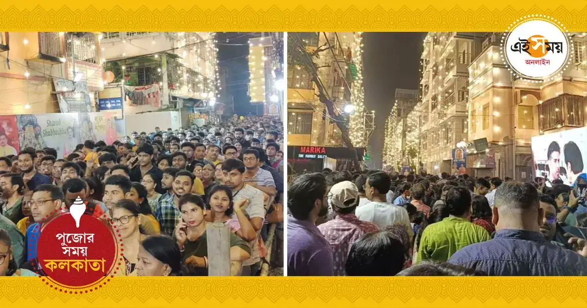 Sreebhumi Durga Puja 2024,মহালয়ার রাত থেকেই ভিড় শ্রীভূমির পুজোয়, এ বছরের থিম জানেন তো? – sreebhumi durga puja 2024 huge crowd seen from mahalaya