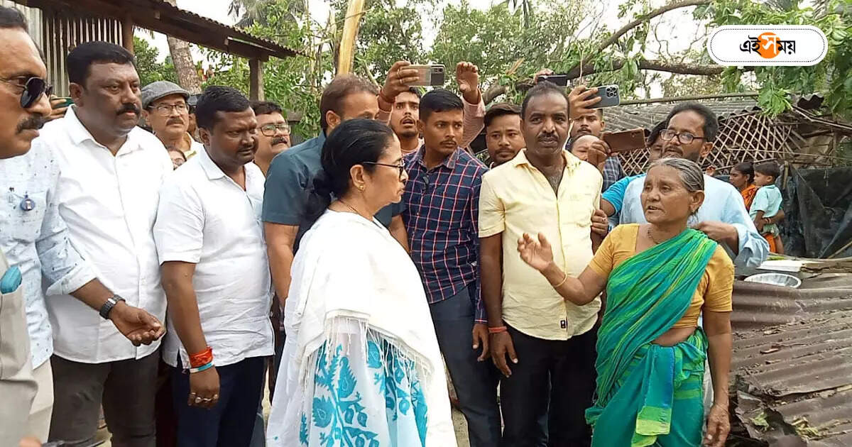 Kalboishakhi Disaster : ঝড়-দুর্গতদের ভিড়ে মিশে গেলেন মুখ্যমন্ত্রী মমতা বন্দ্যোপাধ্যায় – cm mamata banerjee visit jalpaiguri alipurduar kalboishakhi disaster area