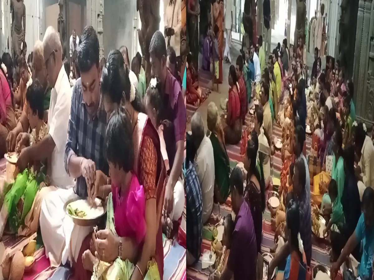 விஜயதசமியில் வித்யாரம்பம்... நெல்லையப்பர் கோவிலில் குழந்தைகளுடன் குவிந்த பெற்றோர்கள்! 