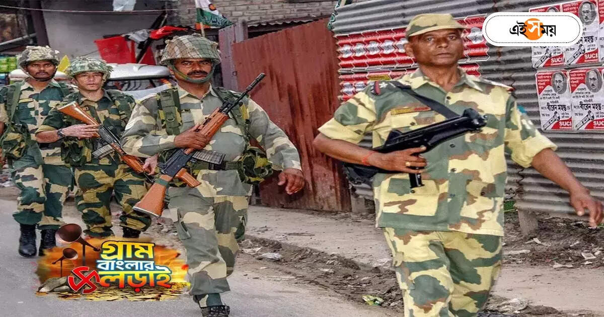 Gram Panchayat Election 2023 : ফোর্স পানাগড়ে, বাস দমদমে – indo tibetan border police were flown in a hercules aircraft from leh on polling duty