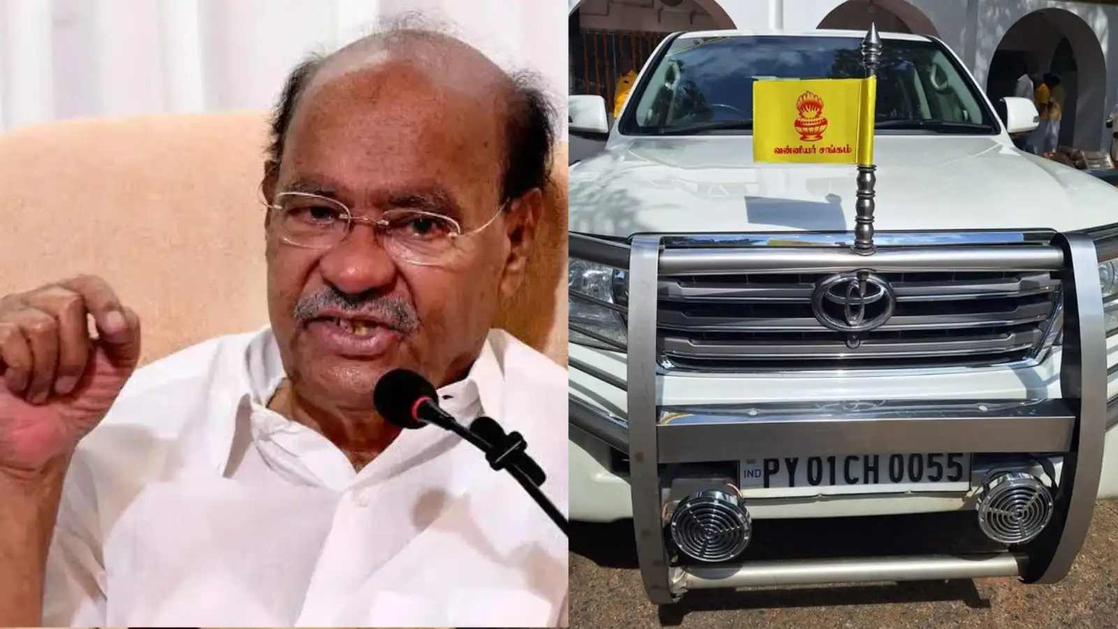 ராமதாஸ் காரில் இருந்த பாமக கொடி அகற்றம்.. கொடியை மாற்றியது ஏன் - அவர் கொடுத்த விளக்கம்! 