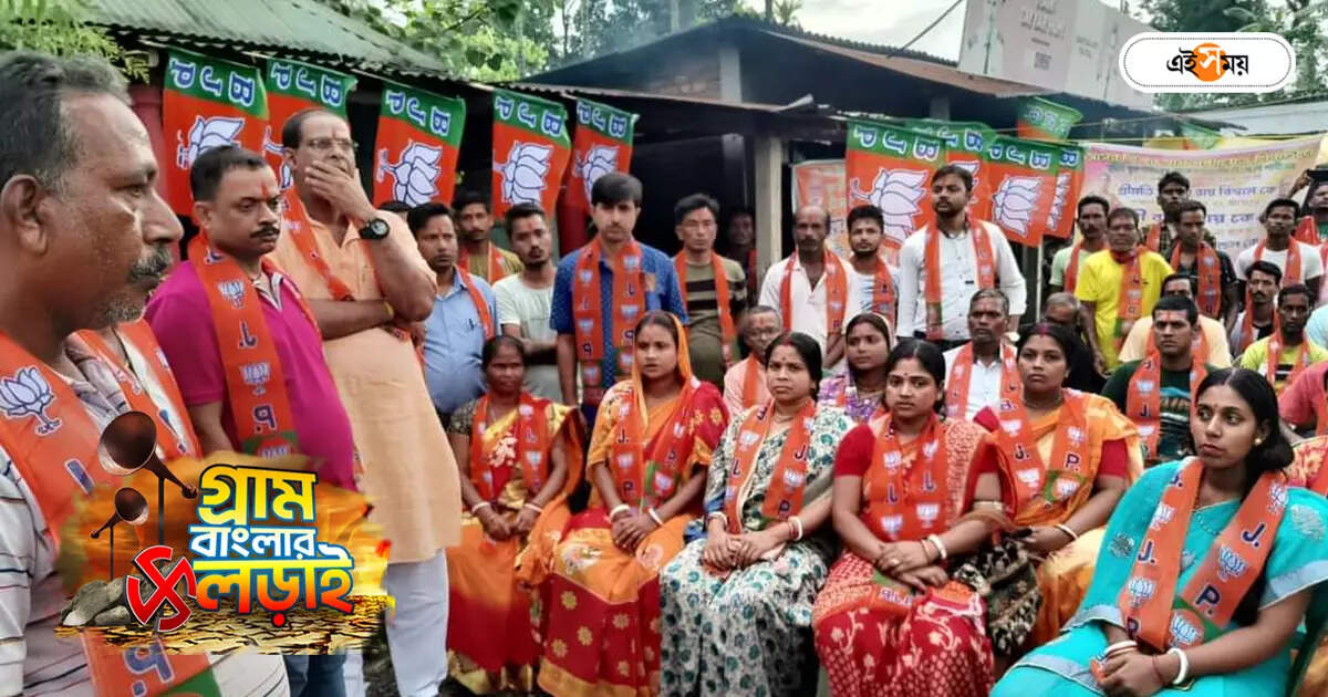 Panchayat Election 2023 : ফের দলবদলের পালা! CPIM-তৃণমূল ছেড়ে BJP-তে যোগদান ৫০ পরিবারের – fifty families left cpm and trinamool congress and join bjp in jalpaiguri before panchayat election23