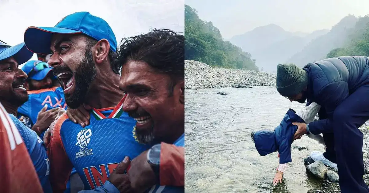 டி20 உலகக் கோப்பை வெற்றி: அப்பா கோஹ்லி அழுததை பார்த்து மகள் வாமிகா கேட்ட க்யூட் கேள்வி 