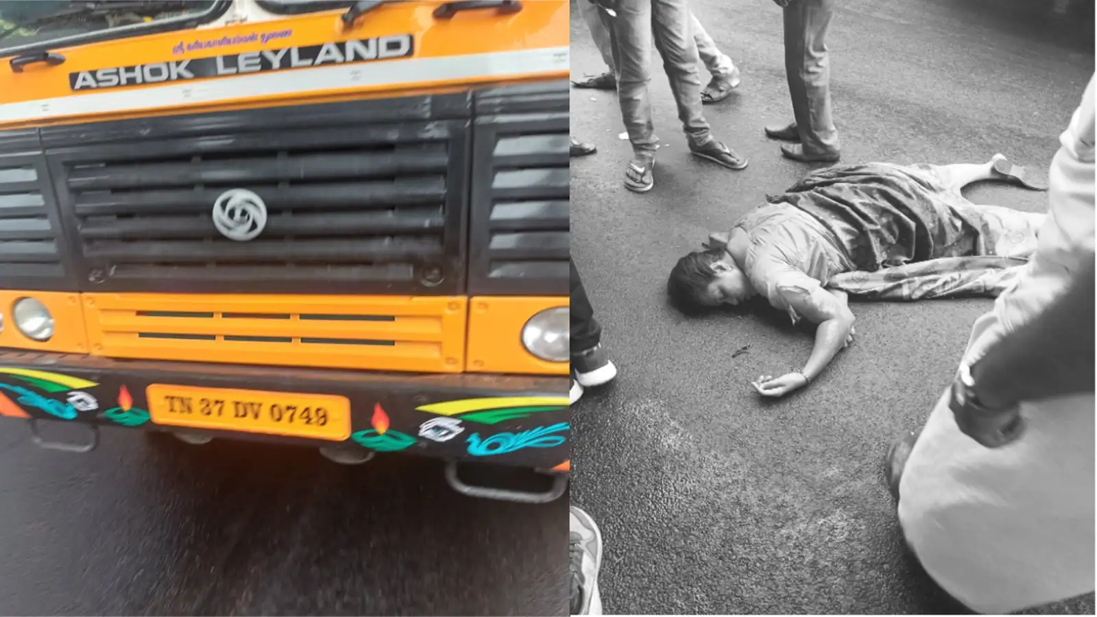 கோவை உக்கடத்தில் பரபரப்பு! லாரி மோதி பள்ளி ஆசிரியை சம்பவ இடத்திலேயே பலி! கொந்தளித்த மக்கள்! 