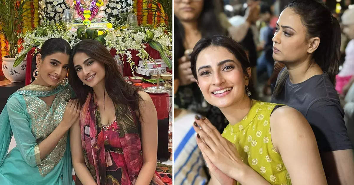 Palak Tiwari Bids Farewell to Ganpati Bappa with Shweta Tiwari, Fans Send Heartfelt Messages