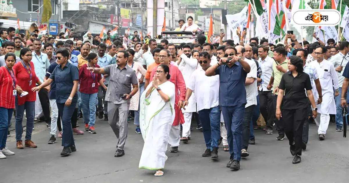 Mamata Banerjee : যে পথে রোড শো মোদীর, সেই রাস্তাতে আজ মমতা – lok sabha election 2024 cm mamata banerjee will march from shyambazar to swami vivekananda house today