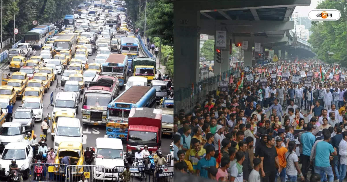 Traffic Update Kolkata : আজ কলকাতায় ৩ মিছিল, দুপুরের দিকে ট্রাফিক জ্যামে নাকাল হতে পারেন হাওড়া-শিয়ালদায় – today 3 rally in kolkata that may occur traffic jam at howrah and sealdah