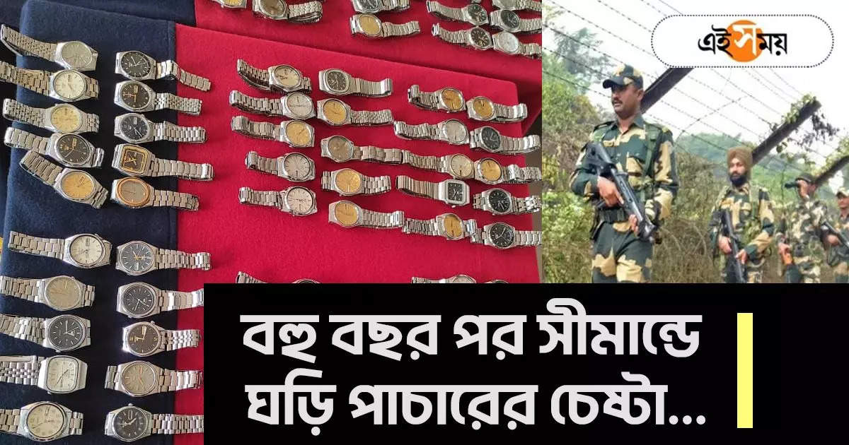 BSF: বাংলাদেশ থেকে ‘অ্যান্টিক ঘড়ি’ পাচারের চেষ্টা! দাম শুনলে বুক ছ্যাৎ করে উঠবে – bsf apprehends two bangladeshi smuggler with a larger number of wrist watch behind the story