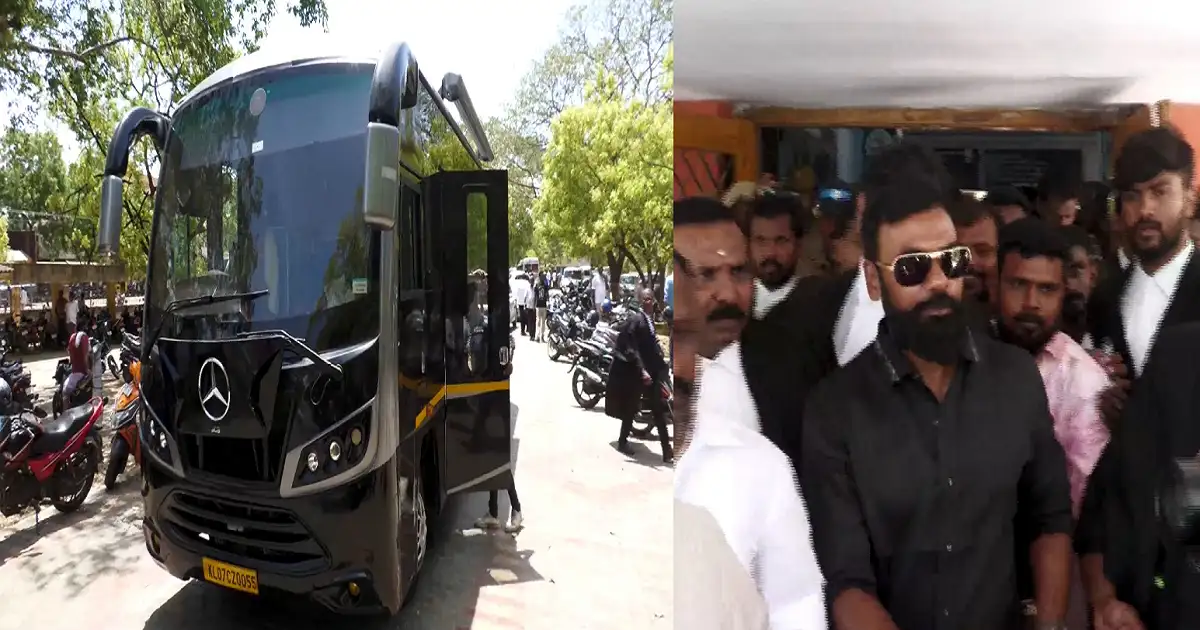 தென் தமிழகத்தை கலக்கிய பிரபல ரவுடி ராக்கெட் ராஜா.. கொலை வழக்கில் ஆஜராக பென்ஸ் கேரவன்.. ரொம்ப வசதியோ..! 