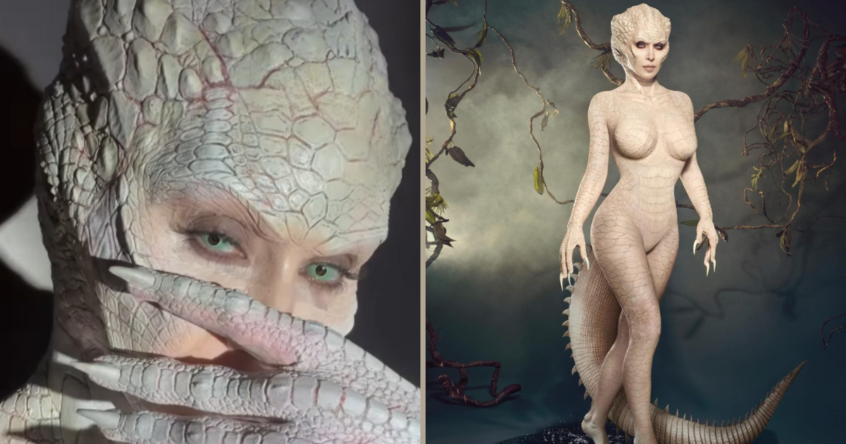 Kim Kardashian's Stunning 'White Crocodile' Halloween Look Sets Social Media Abuzz