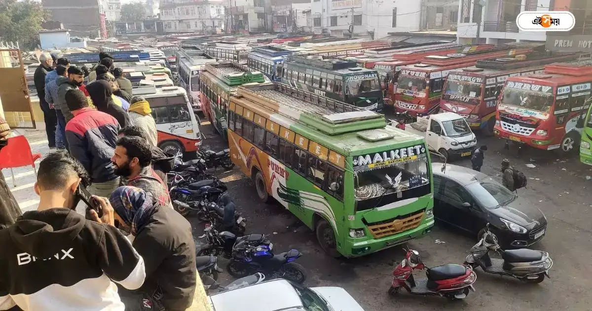 Bus Strick : লরি-ট্রাকের বিক্ষোভে না থাকায় মার, প্রতিবাদে বাস বন্ধ বর্ধমানে – bardhaman bus drivers stopped bus service on various routes in city