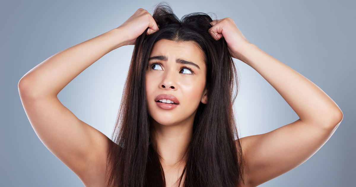 If your hair remains dry even after washing it for two days, then set it like this