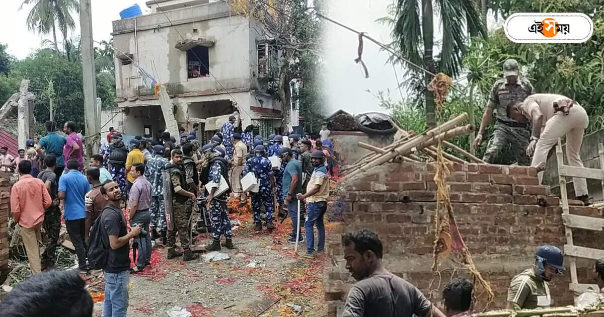 দত্তপুকুর বিস্ফোরণ কাণ্ডে গ্রেফতার ১, বাজেয়াপ্ত ২০০ কেজি বাজি তৈরির সামগ্রী