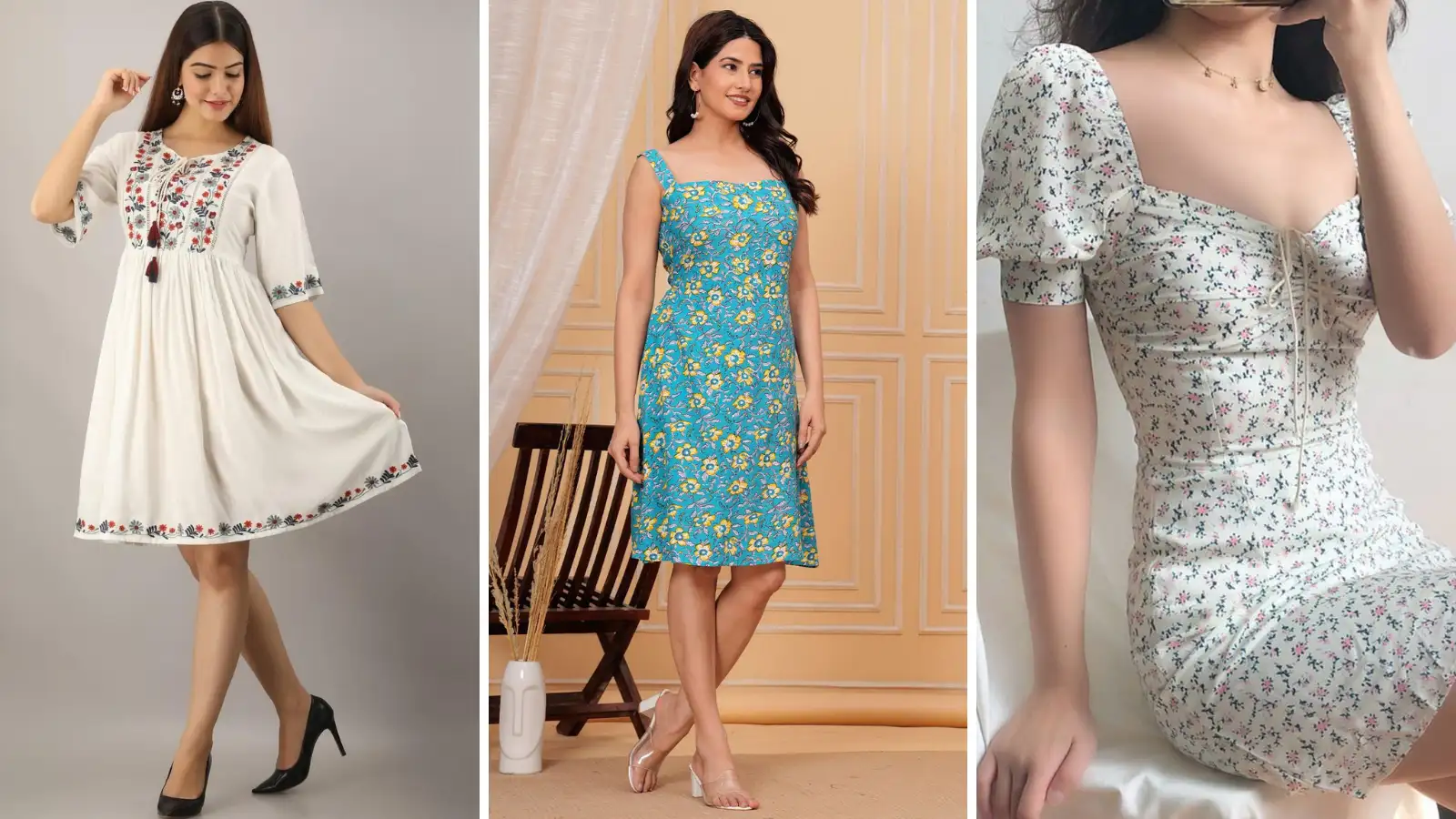 कैजुअल इवेंट और आउटिंग के लिए बेस्ट लुक दे सकती हैं ये Printed One Piece Dress, ट्रेंड के साथ मैच होगा आपका स्टाइल - printed one piece dress for women on myntra