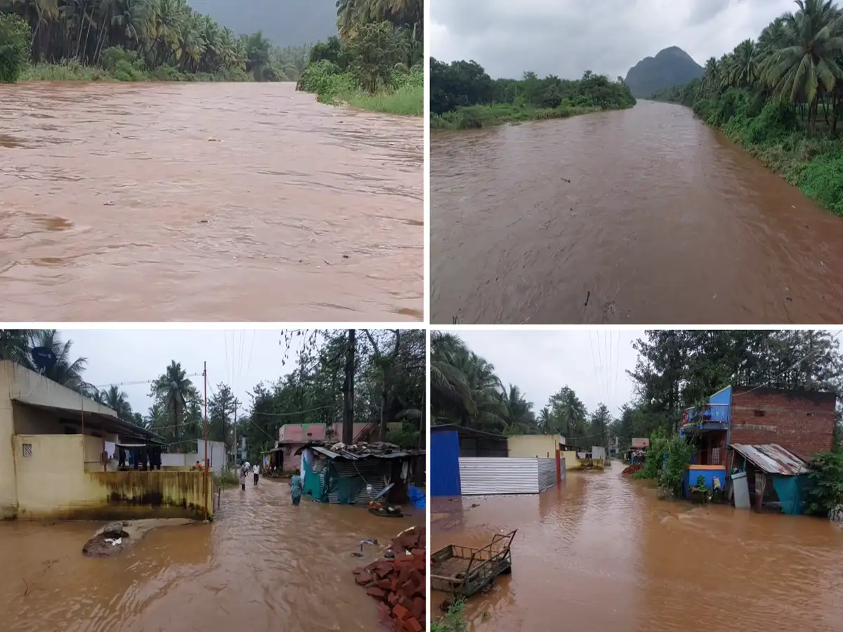 தேனி வைகை ஆற்றில் கடும் வெள்ளப்பெருக்கு! குடியிருப்புகளுக்குள் புகுந்த நீர்! அவசரமாக வெளியேற்றப்பட்ட மக்கள்! 
