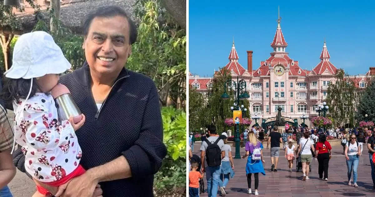 Mukesh Ambani also became a child, having fun with grandchildren in Disneyland Paris, know things related to the place
