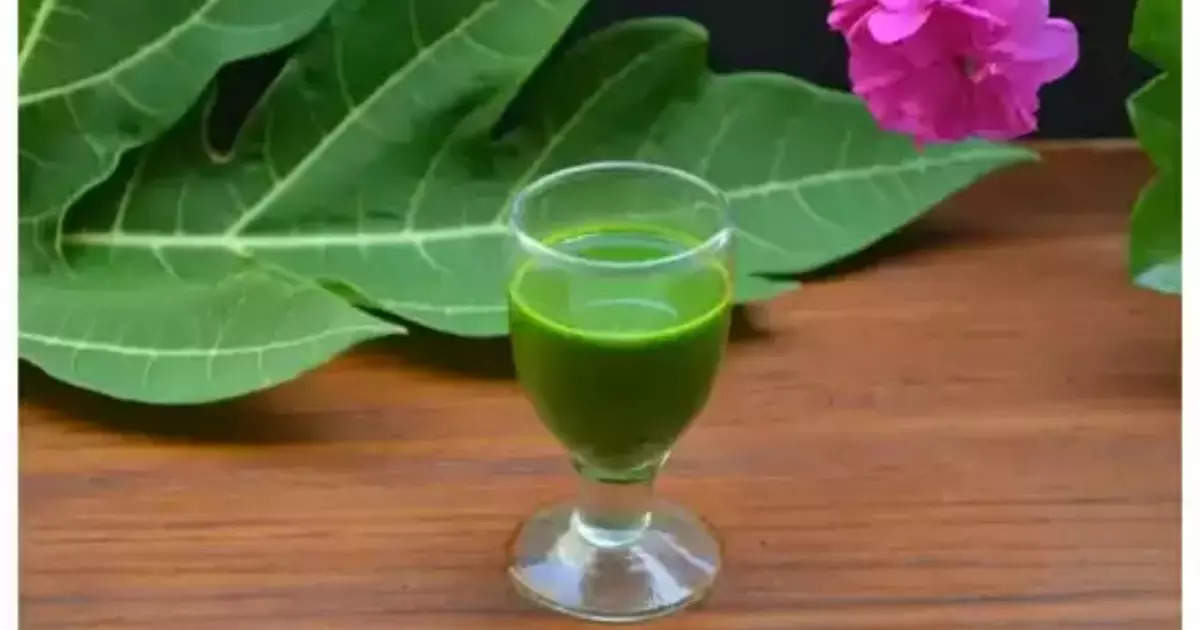 Drink papaya leaf juice daily