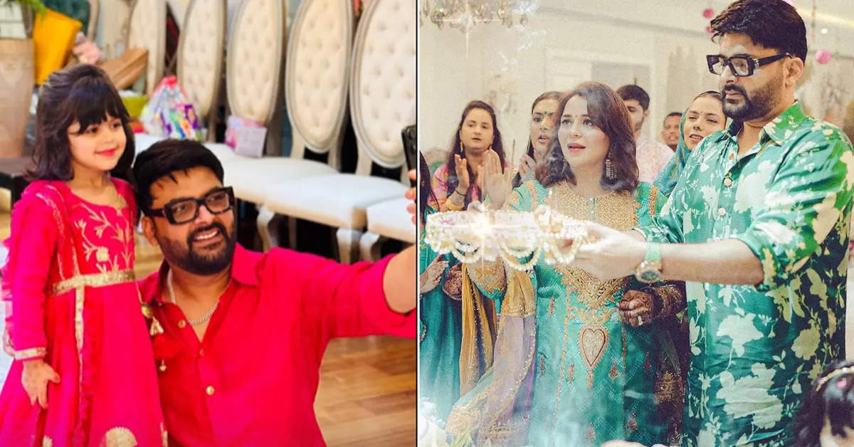 Kapil Sharma Celebrates Ganesh Chaturthi with Family, Daughter Anayra Steals the Show