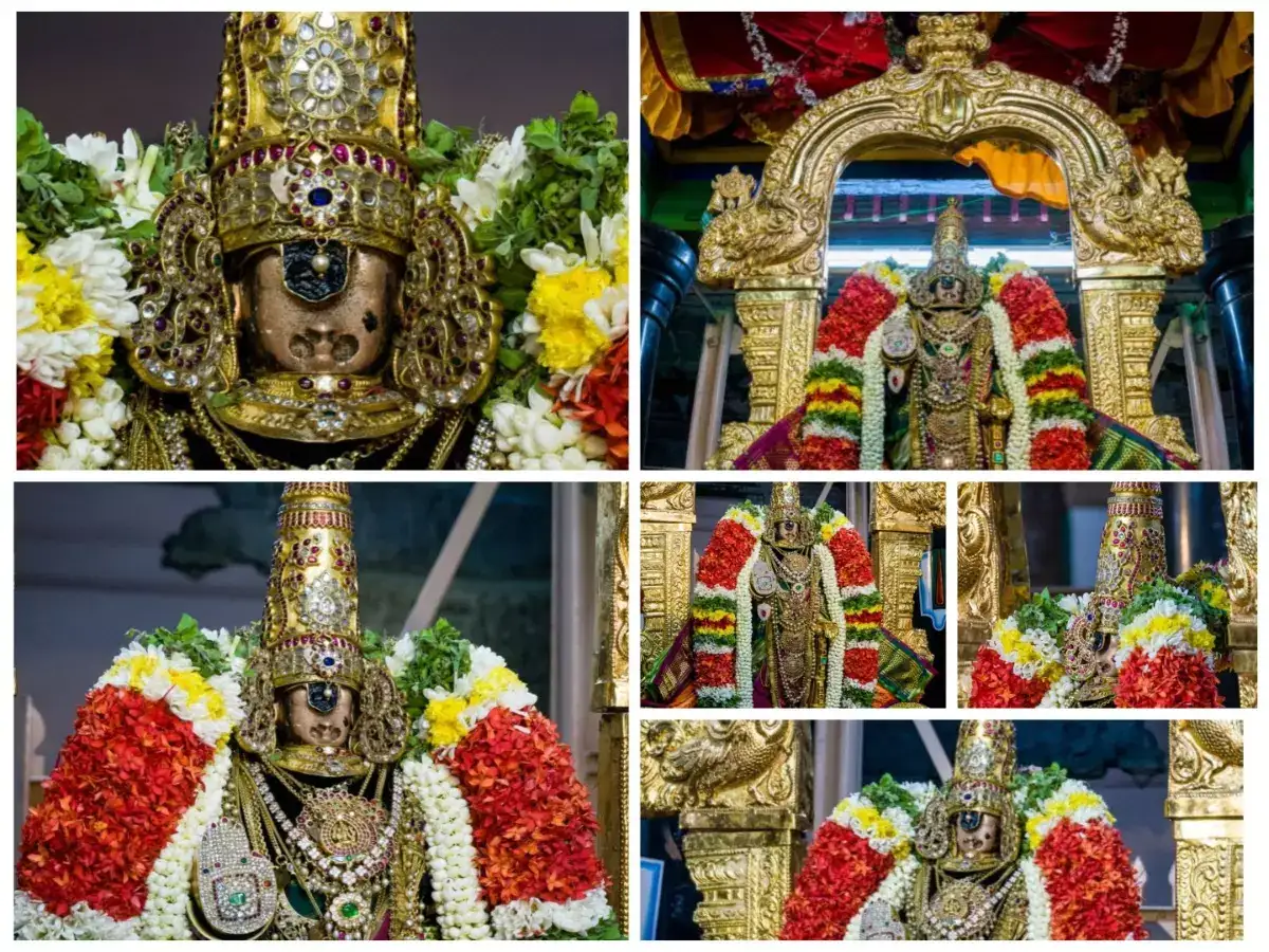 வைகுண்ட ஏகாதசி பெருந்திருவிழா-பகல் பத்து மூன்றாம் நாள் உற்சவம்...நீண்ட நேர் கிரீடம் அணிந்து பக்தர்களுக்கு சேவை! 