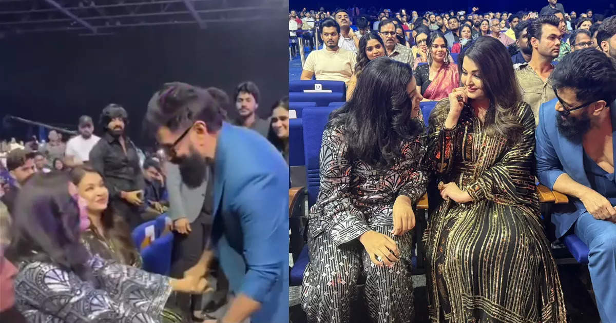 Chiyaan Vikram and Aishwarya Rai's Special Bond at SIIMA 2024: Fans Adore Vikram's Sweet Interaction with Aaradhya