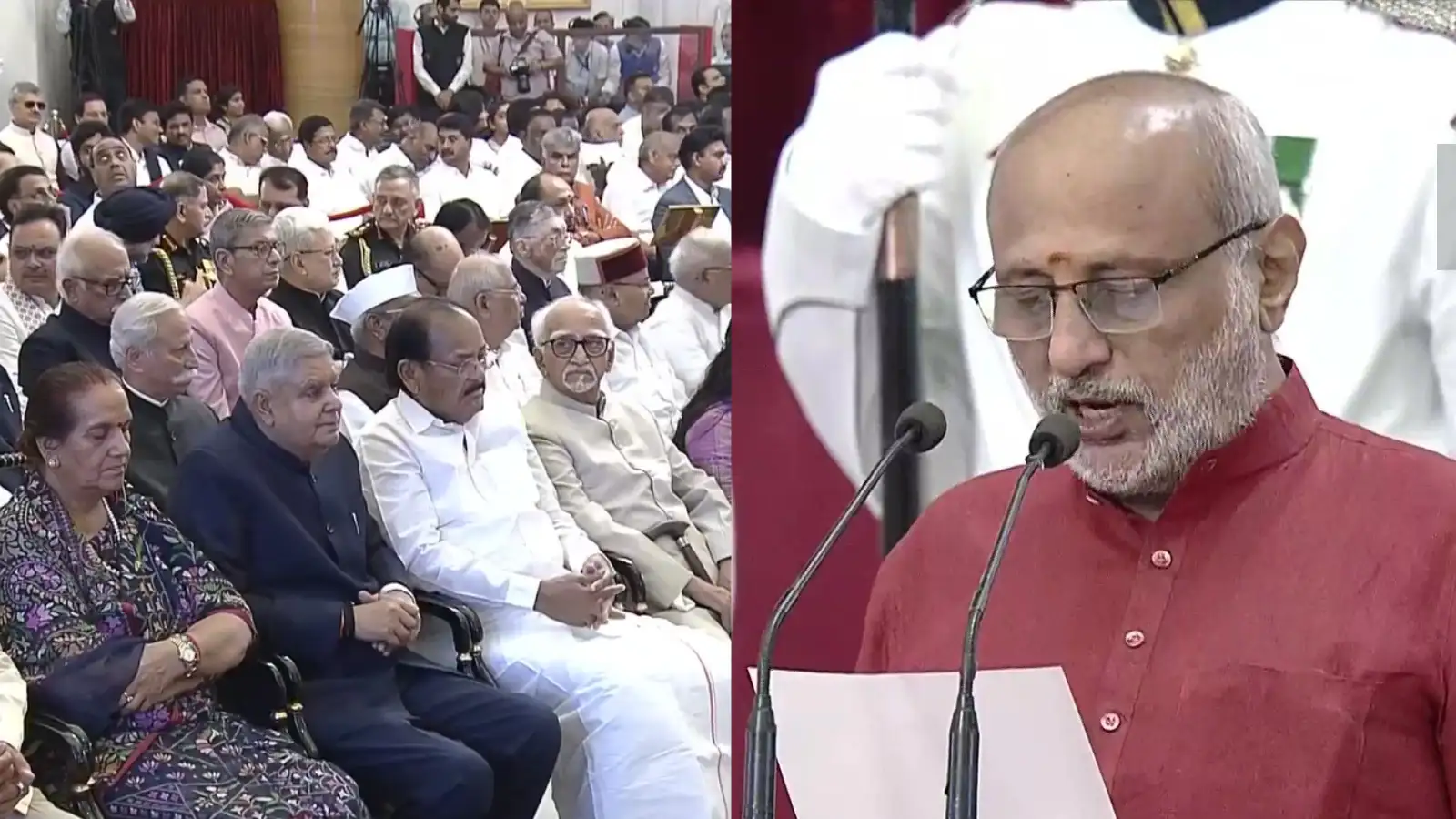 சி.பி.ராதாகிருஷ்ணன் 15வது துணை குடியரசுத் தலைவராக பதவியேற்பு.. ஜெகதீப் தன்கர் பங்கேற்பு! 