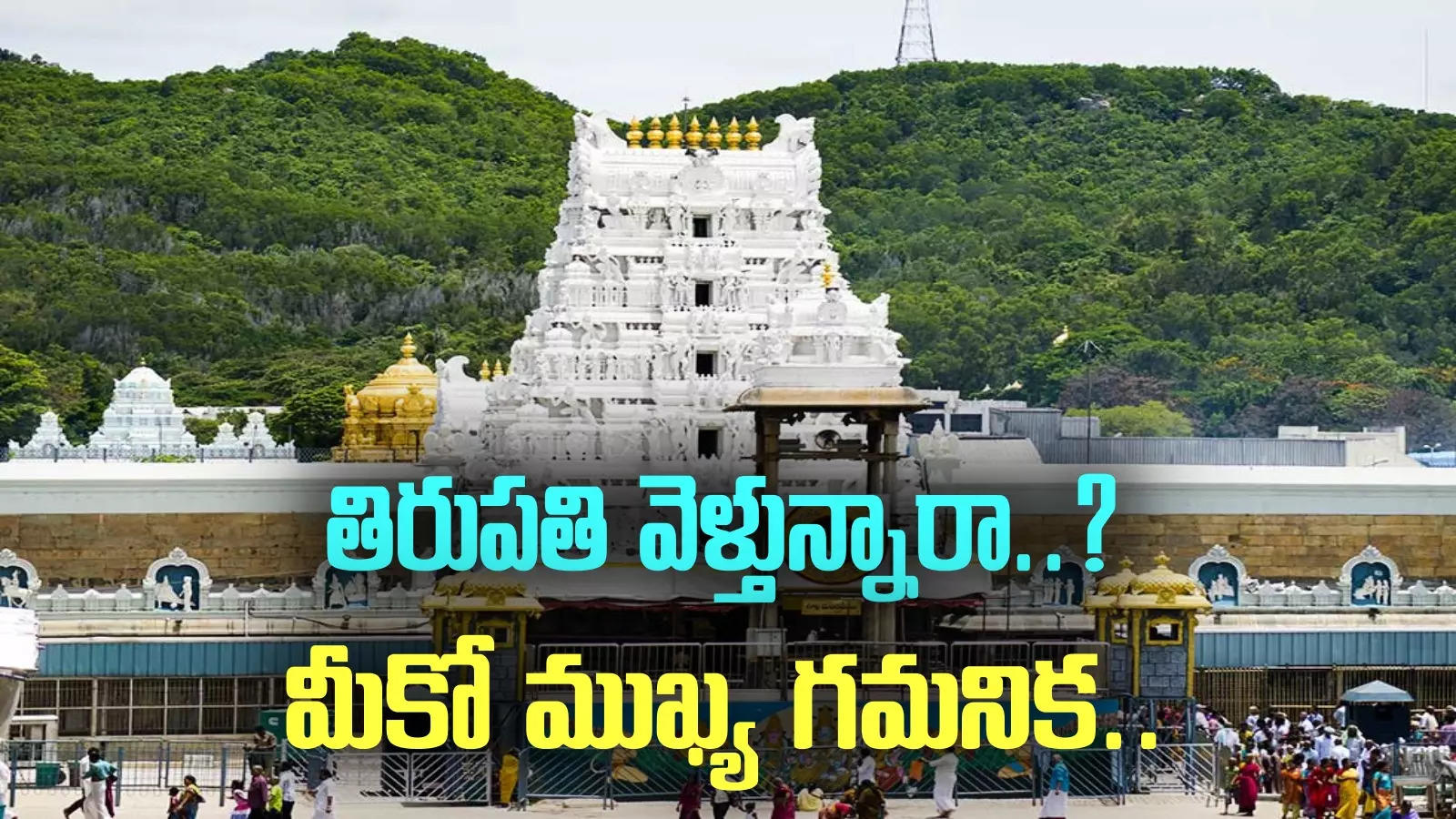 TTD: శ్రీవారి భక్తులకు అలర్ట్.. తిరుమలలో బ్రేక్ దర్శనాలు రద్దు.. ఎప్పుడంటే?