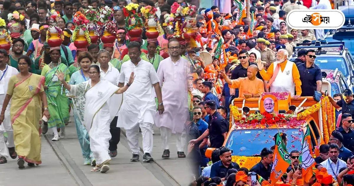 লোকসভা নির্বাচন 2024: হেঁটে না গাড়িতে, রোড শোয়ে সার কথা ব্র্যান্ডিং – three months lok sabha election 2024 battle ends on saturday