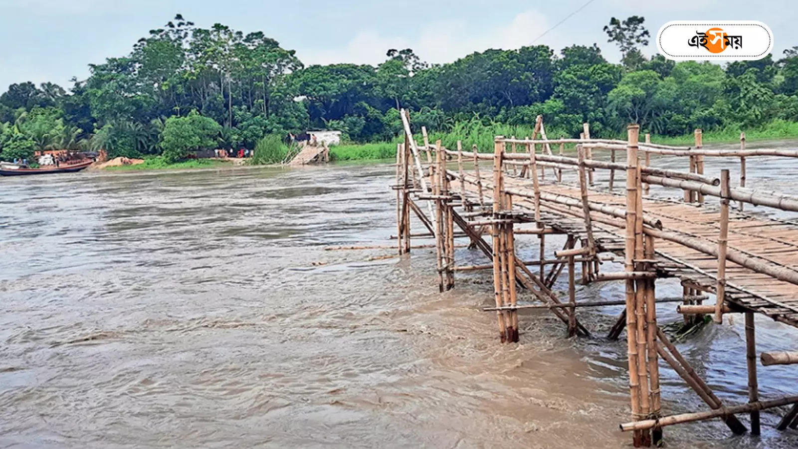 Mundeswari River,​​ডিভিসির ছাড়া জলে সাঁকো ভেঙে বিচ্ছিন্ন দ্বীপাঞ্চল – dvc release water mundeswari river becoming dangerous in howrah district