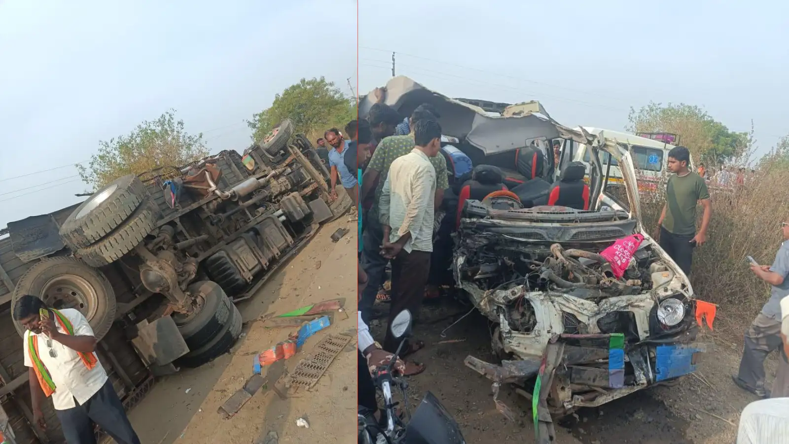 अक्कलकोटहून निघाले, गाणगापूर येण्याआधी काळाने गाठले, भीषण अपघातात कुटुंब उध्वस्त अक्कलकोटहून निघाले, गाणगापूर येण्याआधी काळाने गाठले, भीषण अपघातात कुटुंब उध्वस्त