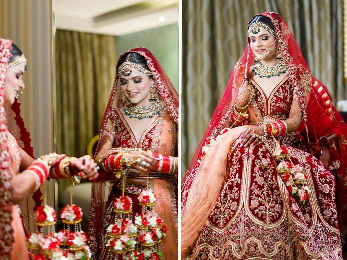 Buy Orange Heavy Designer Wedding Wear Bridal Lehenga Choli | Bridal Lehenga  Choli
