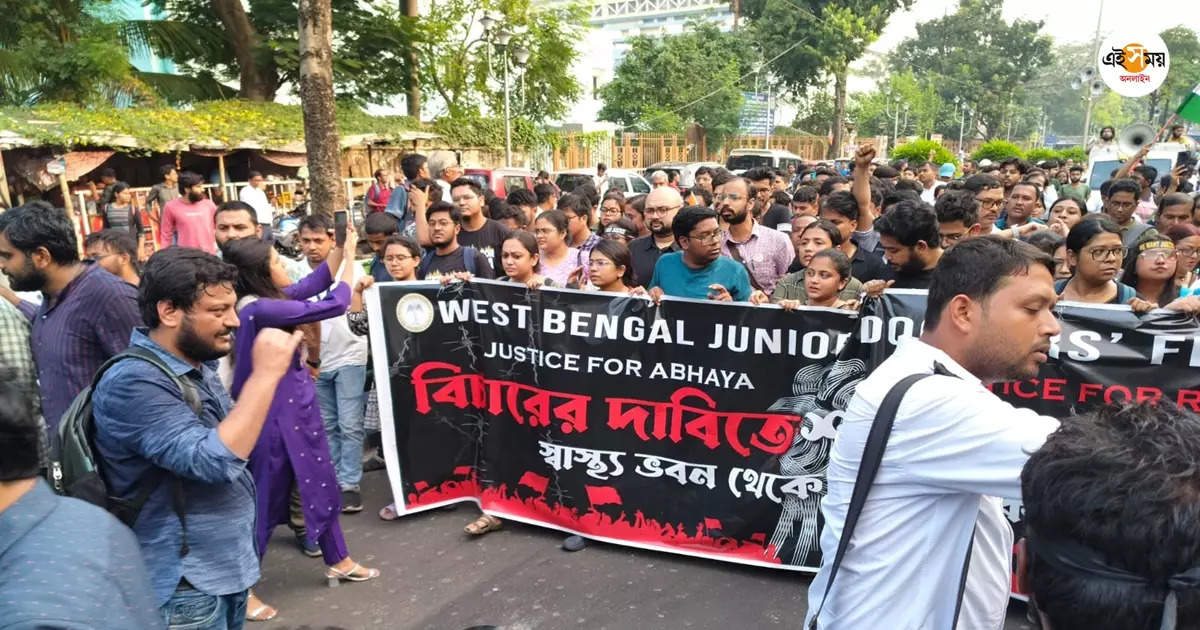 Junior Doctors Strike,’জবাই চাই…’, অবস্থানে ইতি, মিছিল করে জুনিয়র ডাক্তাররা সিবিআই-এর দুয়ারে – junior doctors strike latest update today live details