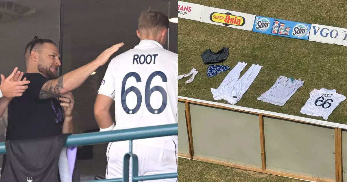 Joe Root’s Unusual Moment in Multan: Drying Kit Amid England's Test Dominance