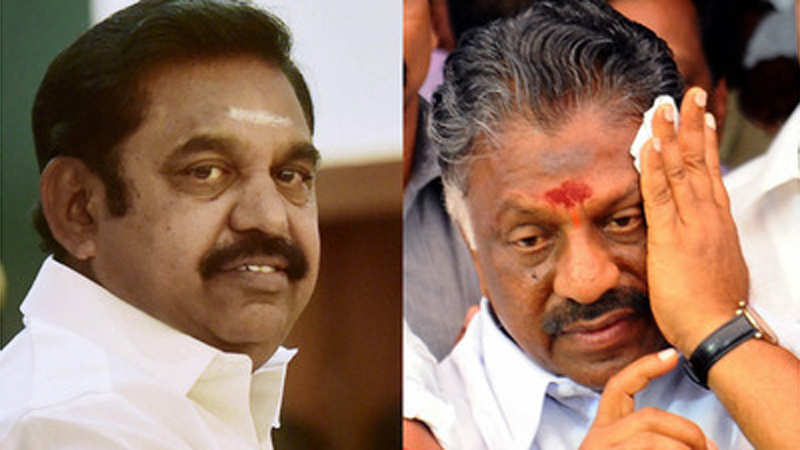 AIADMK चे दोन्ही गट एकत्र येकत्र येण्याची शक्यता - eps, ops factions of aiadmk may announce merger today - Maharashtra Times