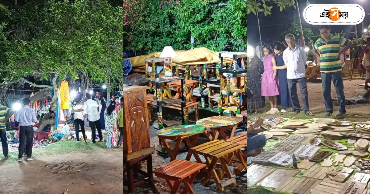 Sonajhuri Haat,’সোনাঝুড়ি হাট’ এবার চুঁচুড়ার রূপনগরে, গঙ্গার ধারে যেন এক টুকরো শান্তিনিকেতন – new temporary market has started at hooghly chinsurah like sonajhuri haat