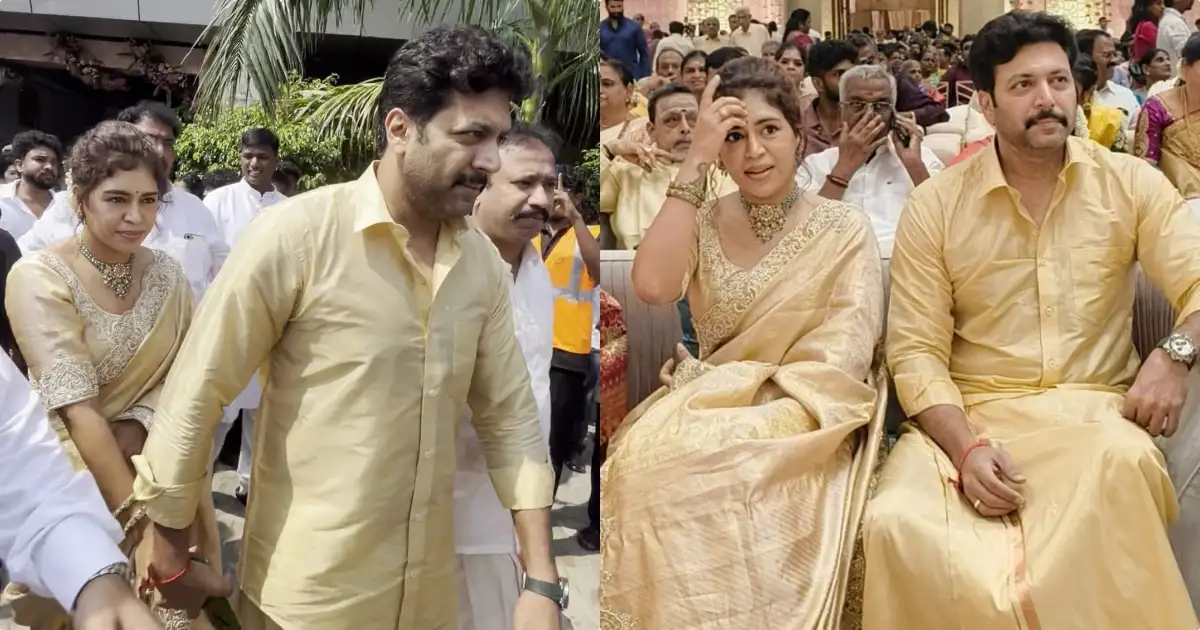 കെനീഷായുടെ കൈ മുറുക്കെ പിടിച്ച രവി മോഹൻ, അത് മാത്രമല്ല! ആ കൈയ്യിൽ ഇതാരും കണ്ടില്ലേ എന്ന്? കെനീഷയുടെ സമ്മാനമോ?