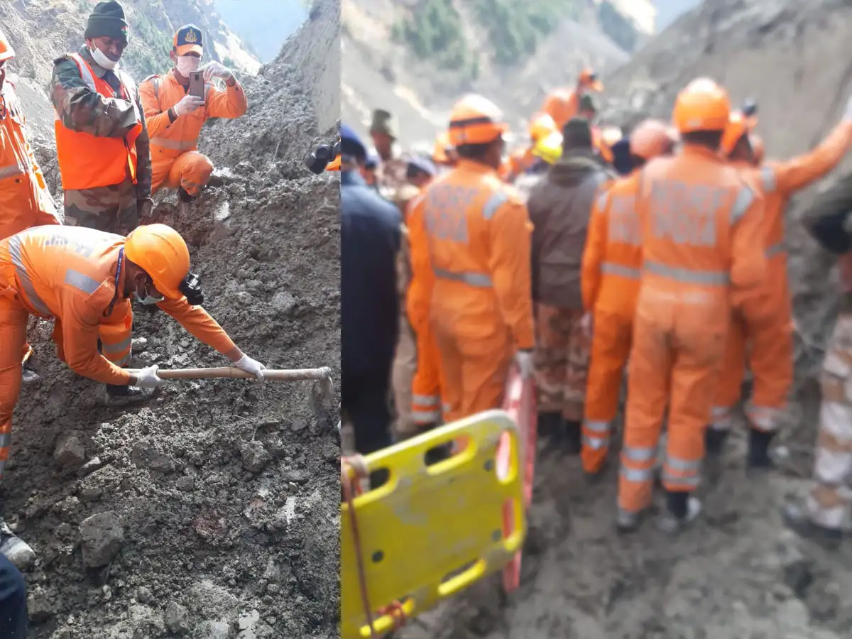 Chamoli Tapovan Tunnel Rescue Operation after glacier break In Uttarakhand: चमोली तपोवन सुरंग में रेस्क्यू ऑपरेशन जारी, 150 से ज्यादा लोगों के फंसे होने की आशंका