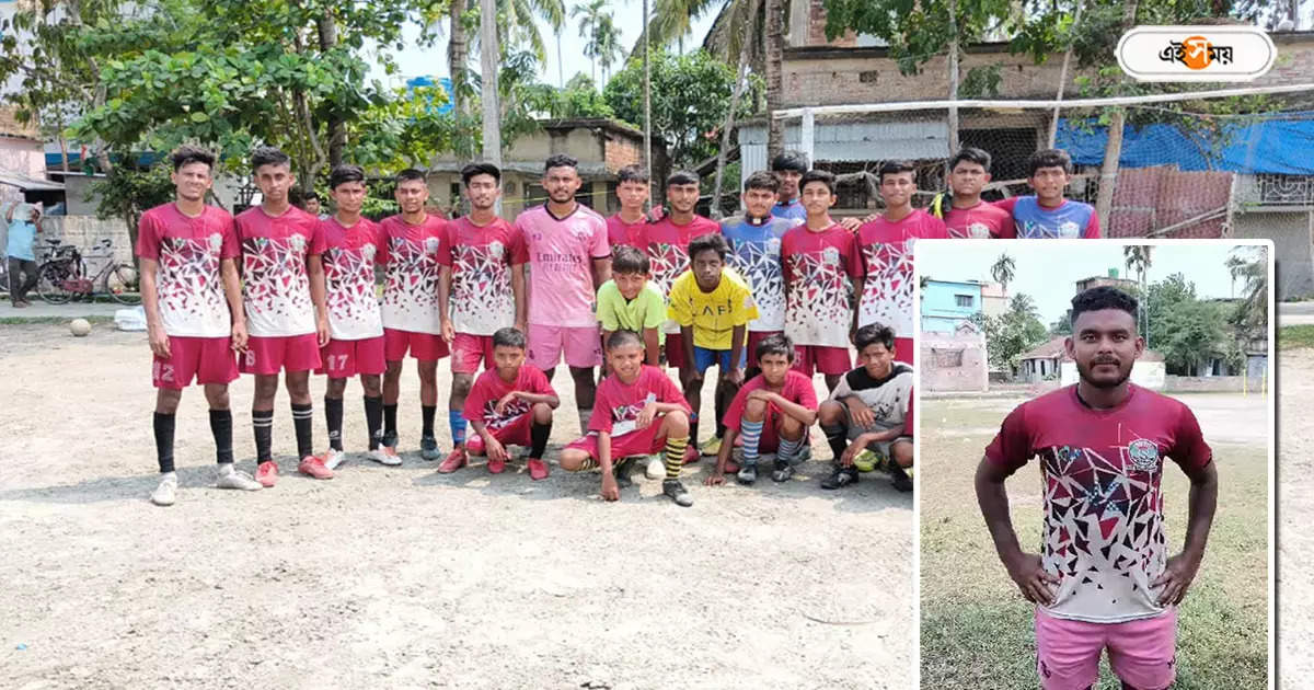 Football Training Centre : ‘বড় ফুটবলার হোক ওরা’, বিনামূল্যে প্রশিক্ষণ কেন্দ্র চালাচ্ছেন দত্তপুকুরের ‘সুব্রত দা’ – free football training centre set up by duttapukur footballer subrata biswas