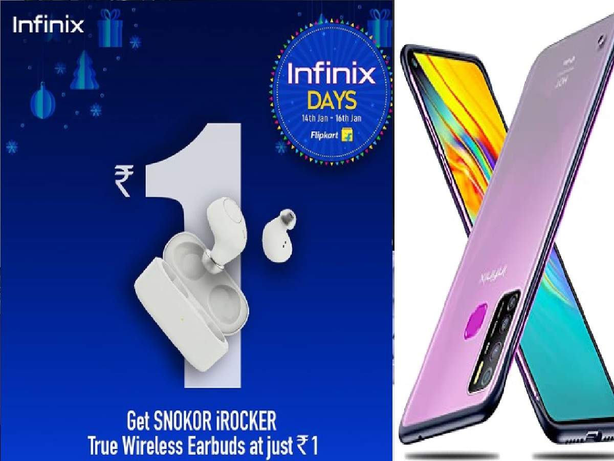 Infinix offering Snokor TWS earbuds for Re 1 on Flipkart but there