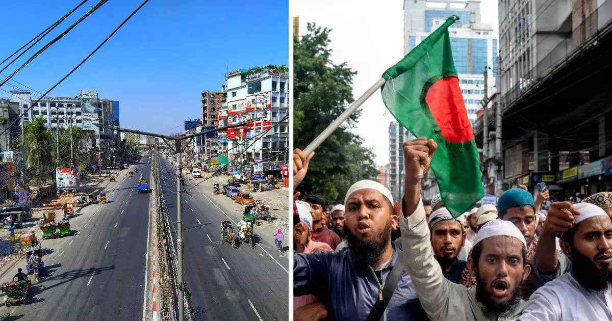 After the coup in Bangladesh, this is the transport system of Dhaka, bus services stopped