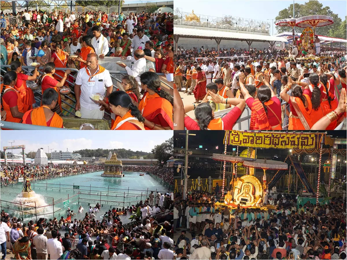 Rathasaptami celebrations in Tirumala.. Congratulations to devotees and sevaks of Srivari who came in large numbers
