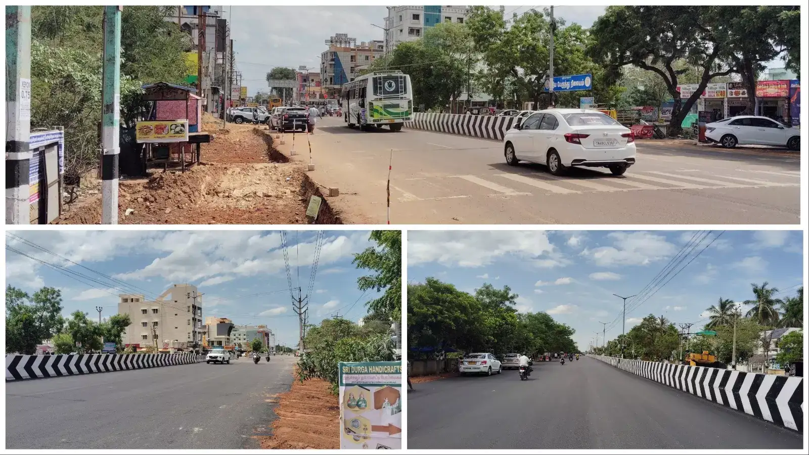 தஞ்சாவூரில் சாலை விரிவாக்கப்பணிகள் தீவிரம்! 