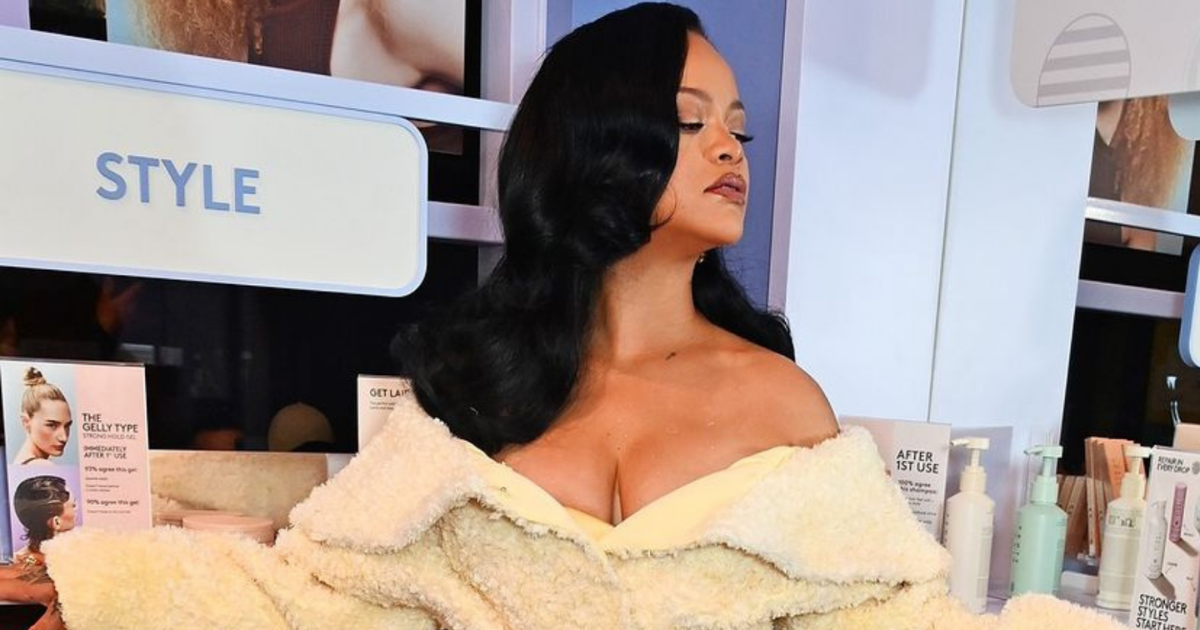 Rihanna Turns Heads at Fenty Hair Launch with Her Unique Bathrobe-Inspired Look