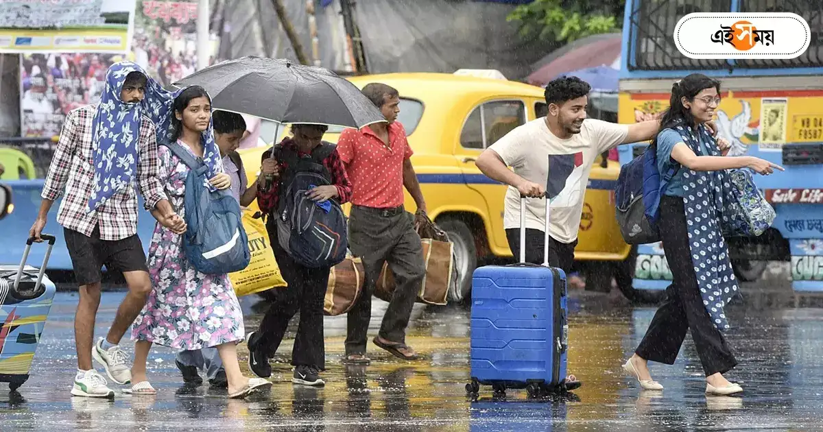 Rain In West Bengal,সোমে কলকাতা সহ বিভিন্ন জেলায় বৃষ্টির পূর্বাভাস, দুই বঙ্গে সপ্তাহজুড়ে বর্ষণের সম্ভাবনা – alipore weather office predicts rain in all over west bengal for next 7 days due to monsoon