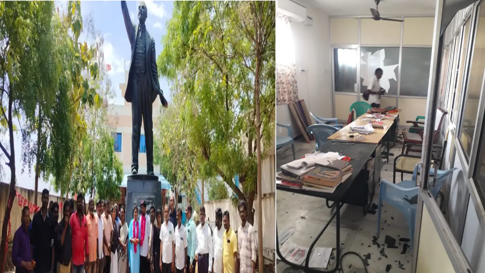 நெல்லையில் சாதி மறுப்பு திருமணம் செய்து வைத்த விவகாரம்! மார்க்சிஸ்ட் கம்யூனிஸ்ட் அலுவலகத்தை சூறையாடிய 13 பேர் கைது! 