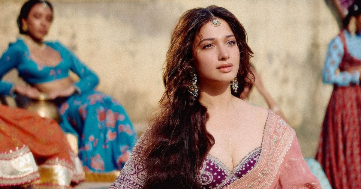 Tamannaah Bhatia Transforms into Radha Rani at Vrindavan's Chir Ghat, Dazzles in Traditional Attire