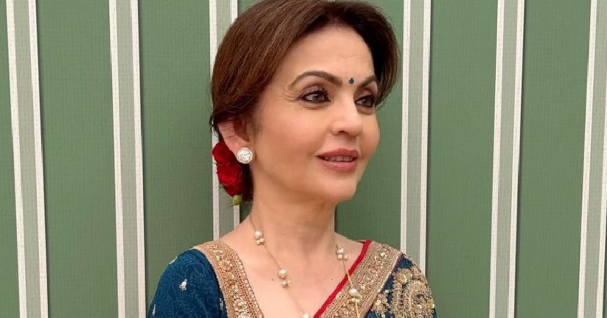 Nita Ambani's Regal Return: Dazzles in Black Saree, Setting a New Style Standard