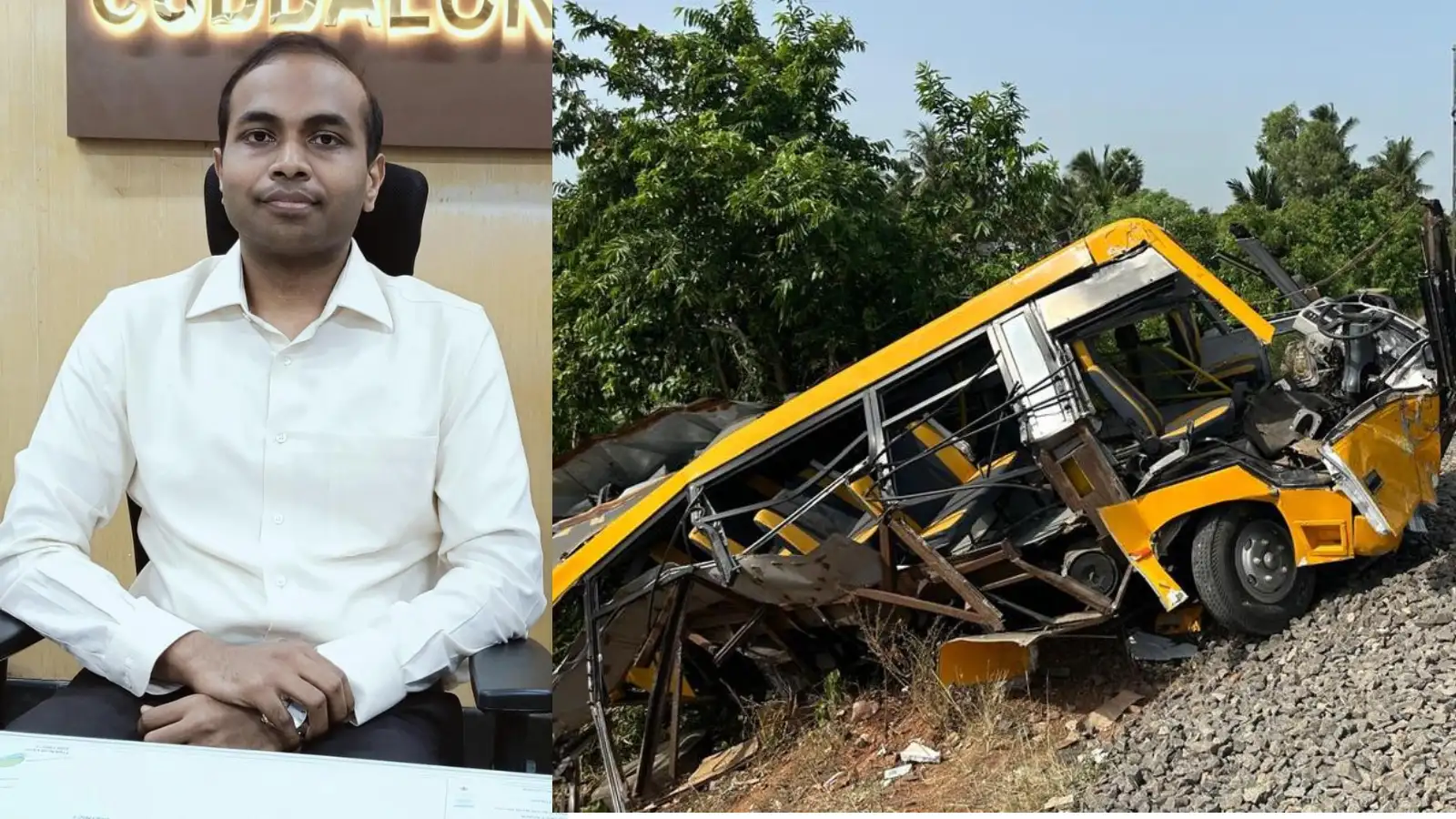 பள்ளி வேன் மீது ரயில் மோதிய விபத்து…யாருடையஅலட்சியம்..?