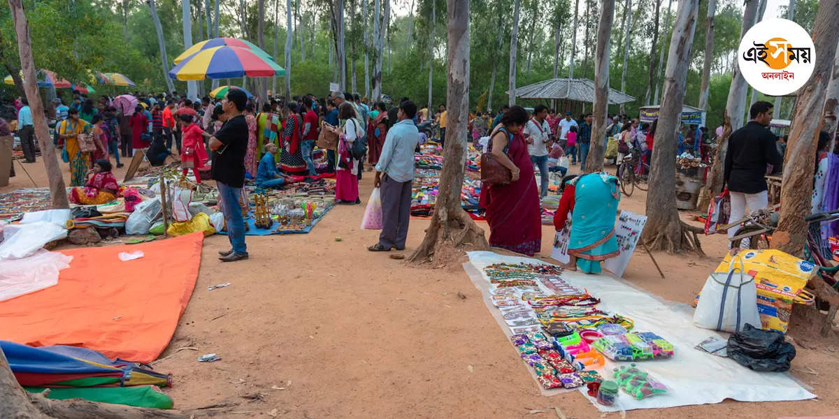 Shantiniketan Sonajhuri Haat,ভিড় সামাল দিতে পুজোয় বন্ধ থাকবে সোনাঝুরির হাট – shantiniketan sonajhuri haat closed during durga puja days