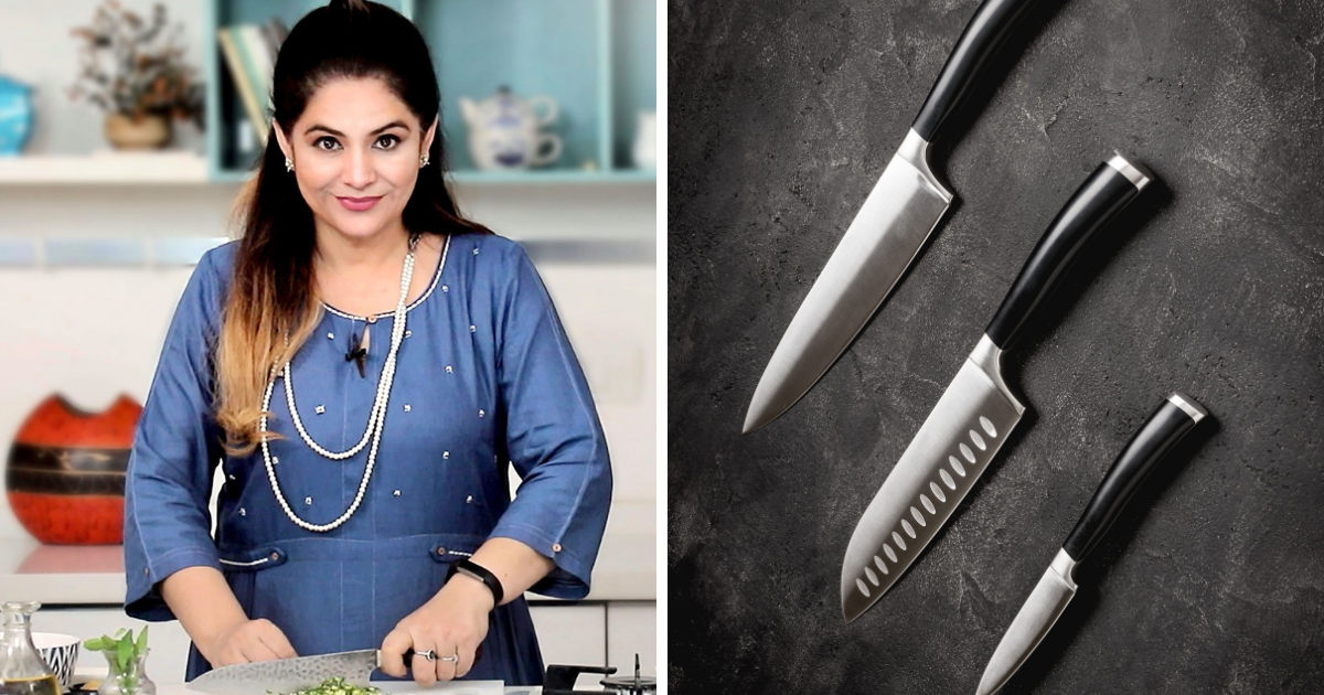 If the edge of the knife has become blunt, then know the trick of Chef Pankaj Bhadoria, the knife will become sharp for free