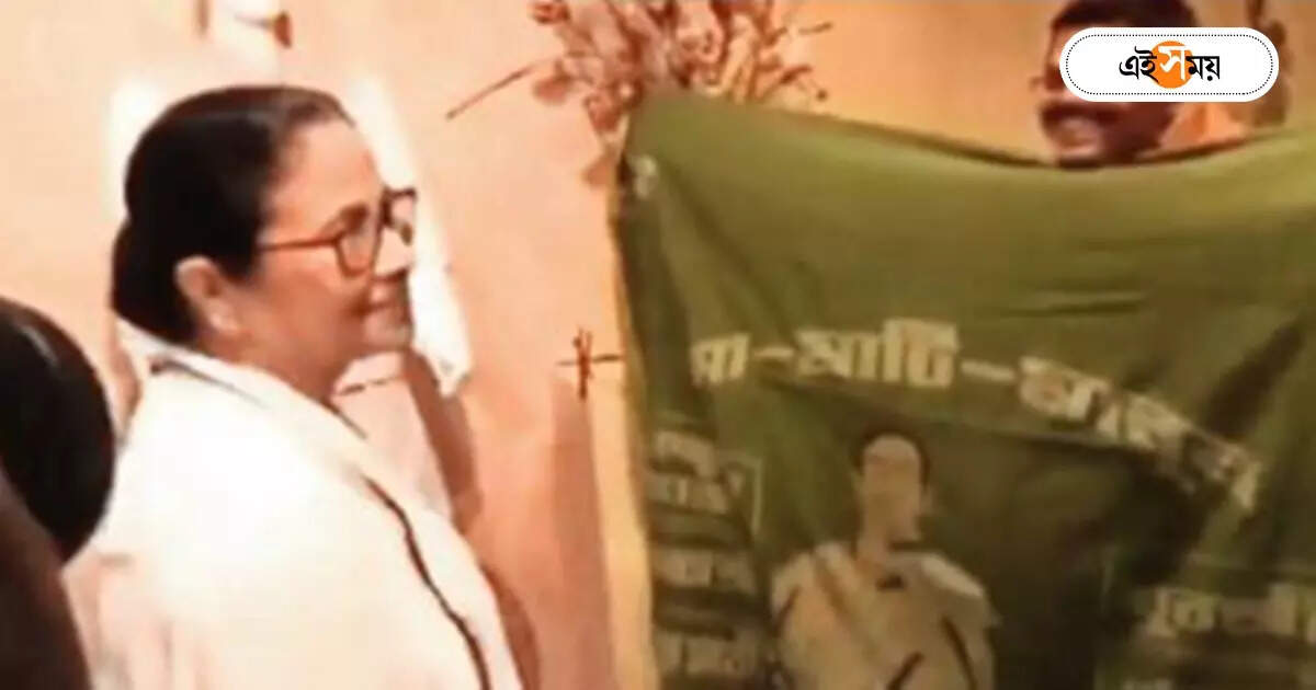 Mamata Banerjee : ফুটে উঠেছে মুখ্যমন্ত্রীর অবয়ব, সেই শাড়ি উপহার কাটোয়ার শিল্পীর – katwa artist jagbandhu dalal has created a portrait of chief minister mamata banerjee in a saree